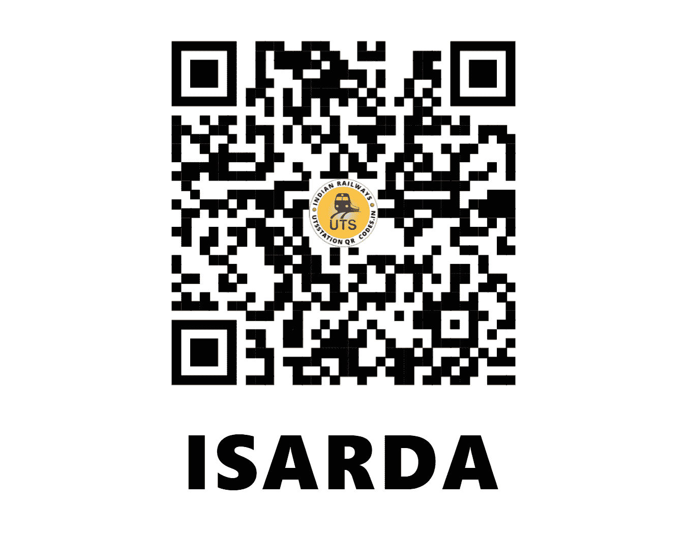 UTS QR Code for ISARDA - ISA (NW - RAJASTHAN)