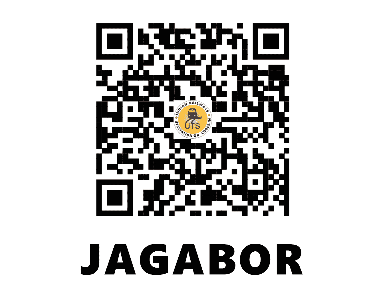 UTS QR Code for JAGABOR - JO (NW - RAJASTHAN)