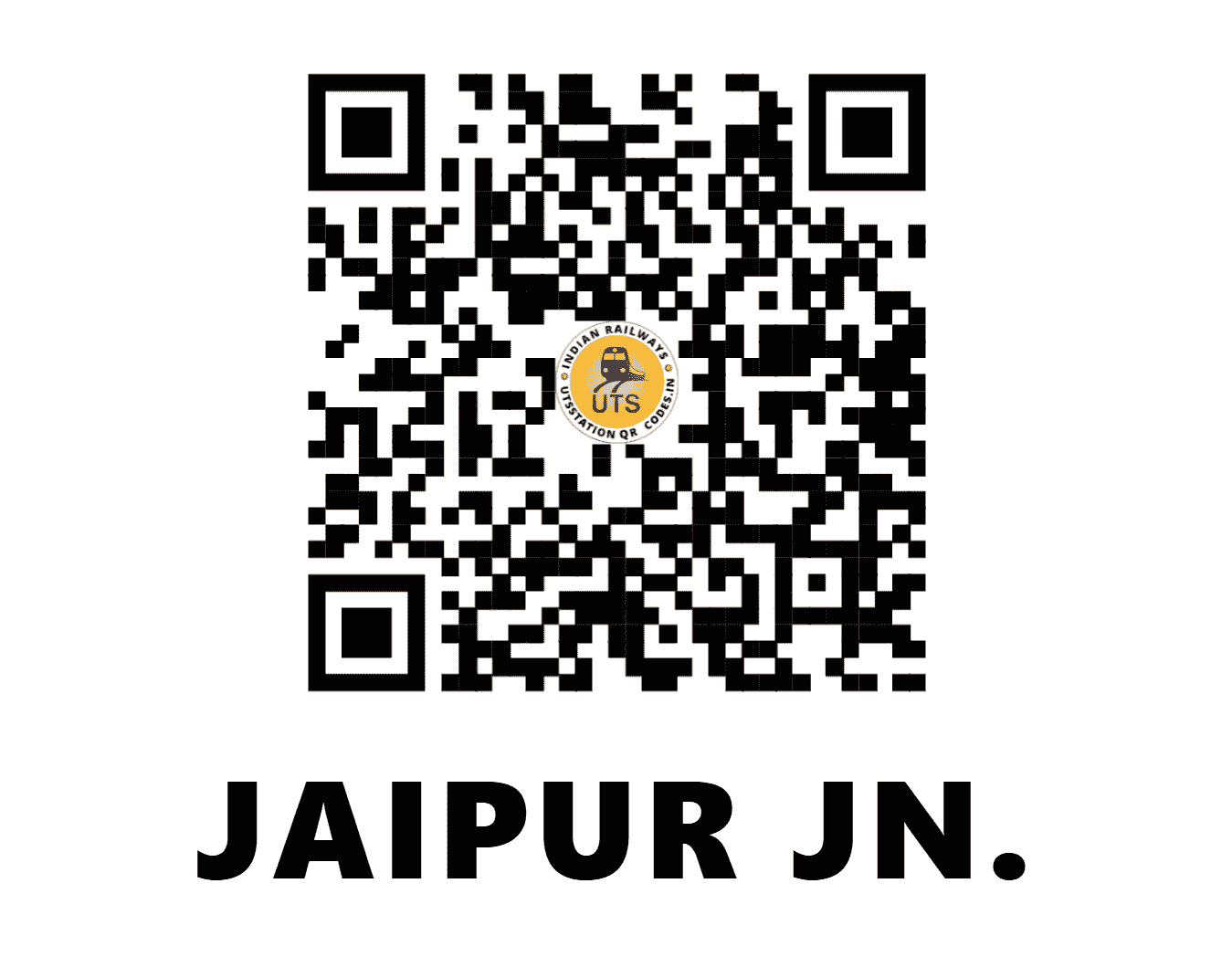 UTS QR Code for JAIPUR JN. - JP (NW - RAJASTHAN)