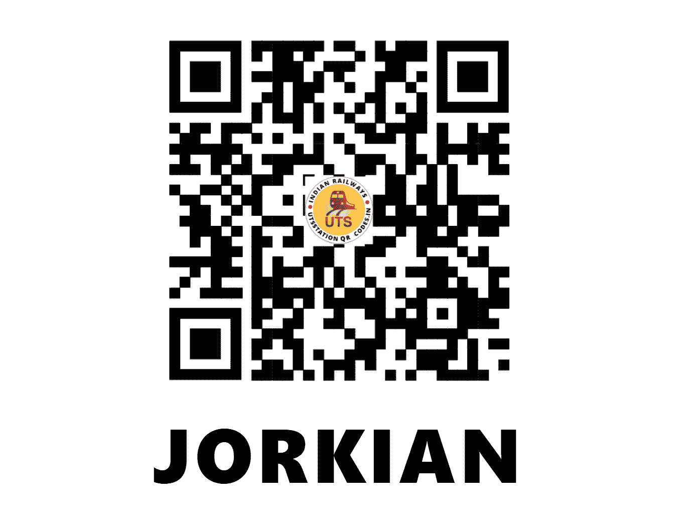 UTS QR Code for JORKIAN - JRKN (NW - RAJASTHAN)
