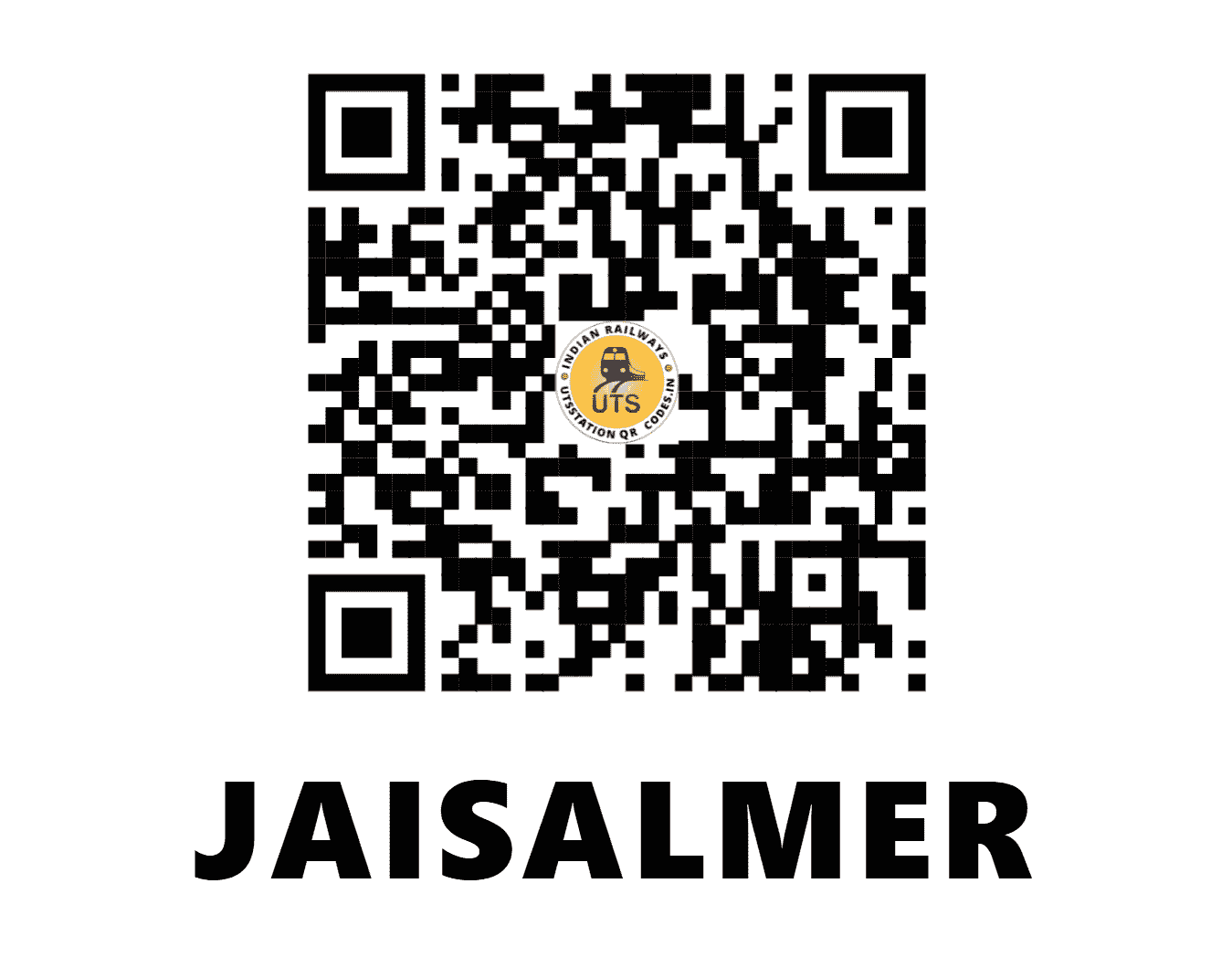 UTS QR Code for JAISALMER - JSM (NW - RAJASTHAN)