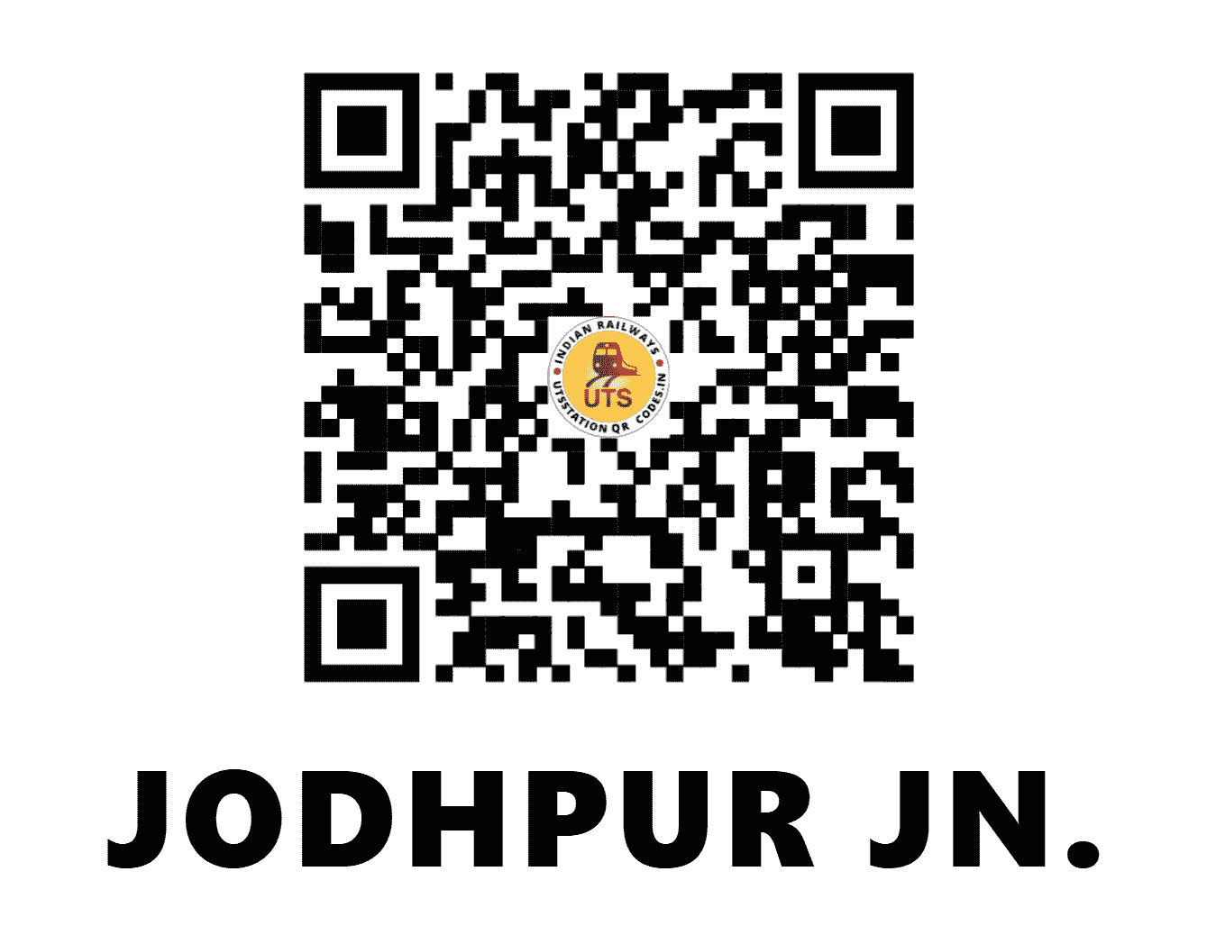 UTS QR Code for JODHPUR JN. - JU (NW - RAJASTHAN)
