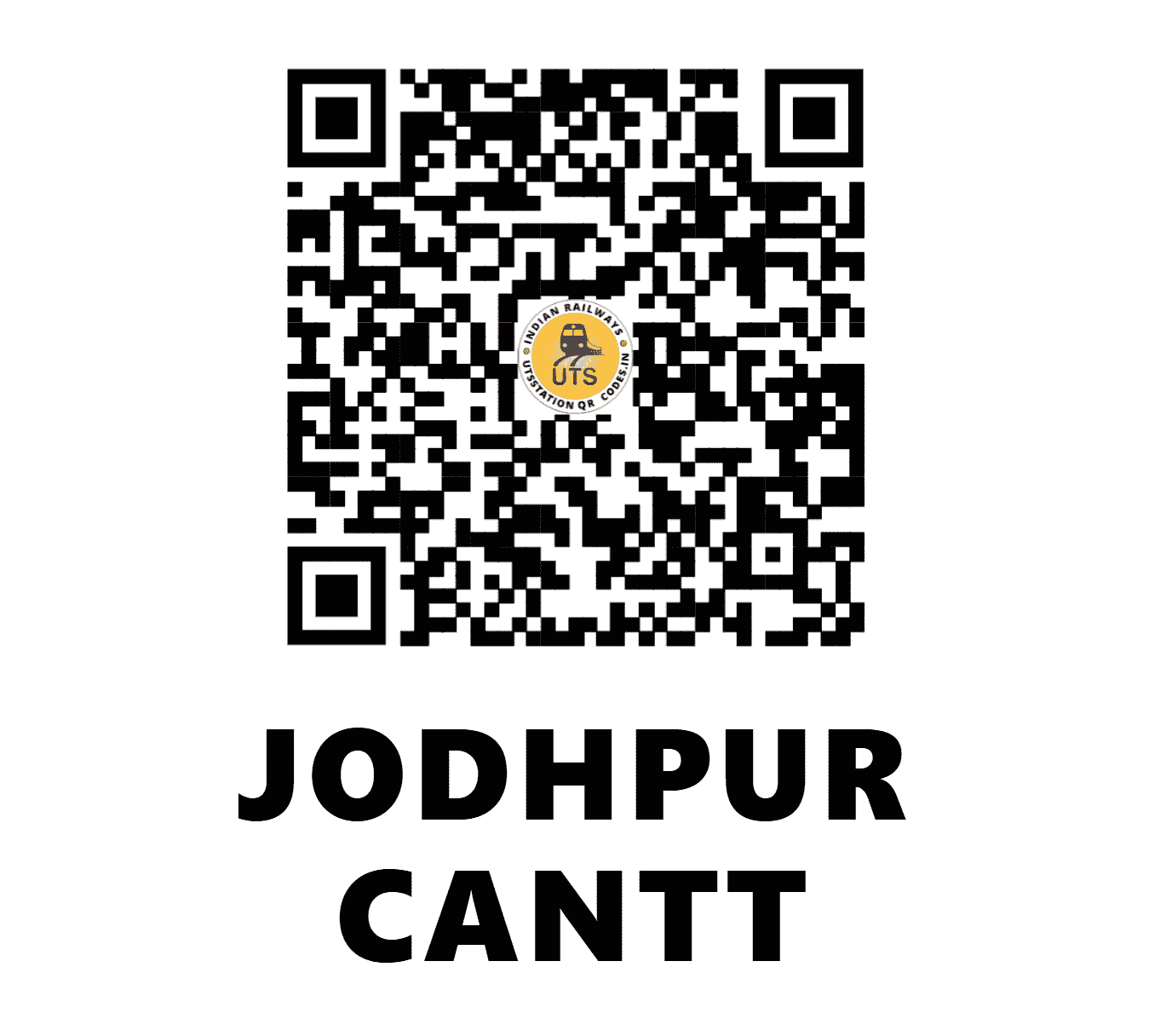 UTS QR Code for JODHPUR CANTT - JUCT (NW - RAJASTHAN)