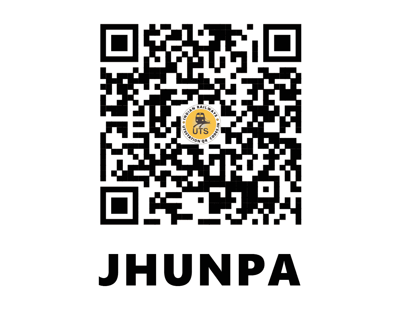 UTS QR Code for JHUNPA - JUP (NW - RAJASTHAN)