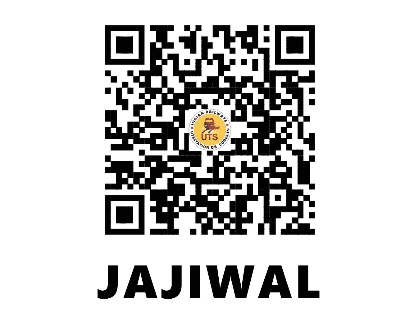 UTS QR Code for JAJIWAL - JWL (NW - RAJASTHAN)
