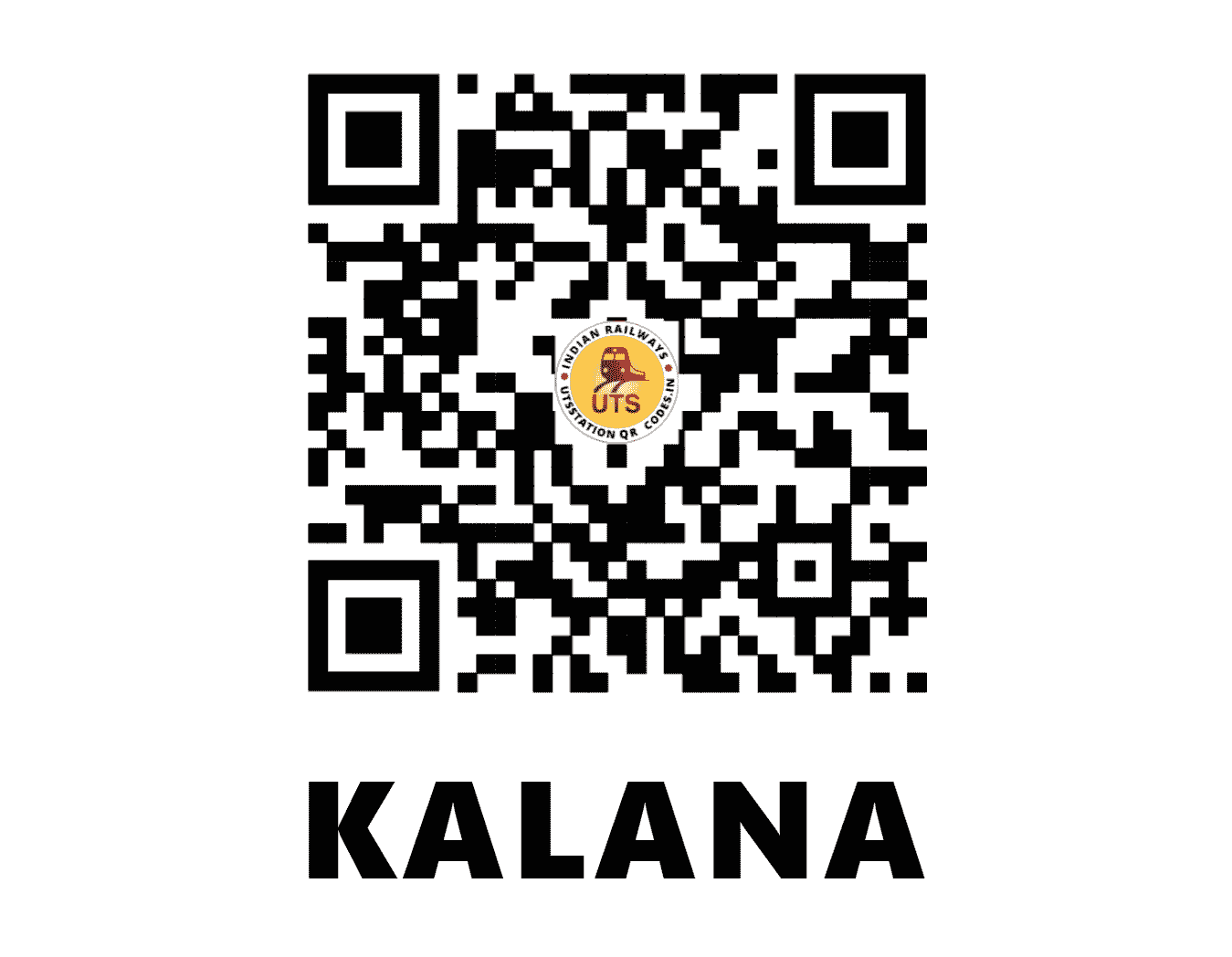 UTS QR Code for KALANA - KALN (NW - RAJASTHAN)