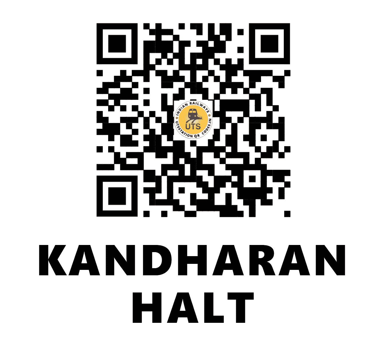 UTS QR Code for KANDHARAN HALT - KDHN (NW - RAJASTHAN)