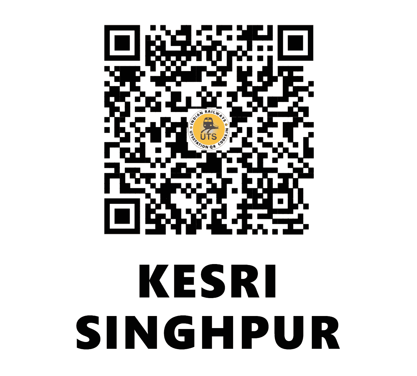 UTS QR Code for KESRI SINGHPUR - KESR (NW - RAJASTHAN)