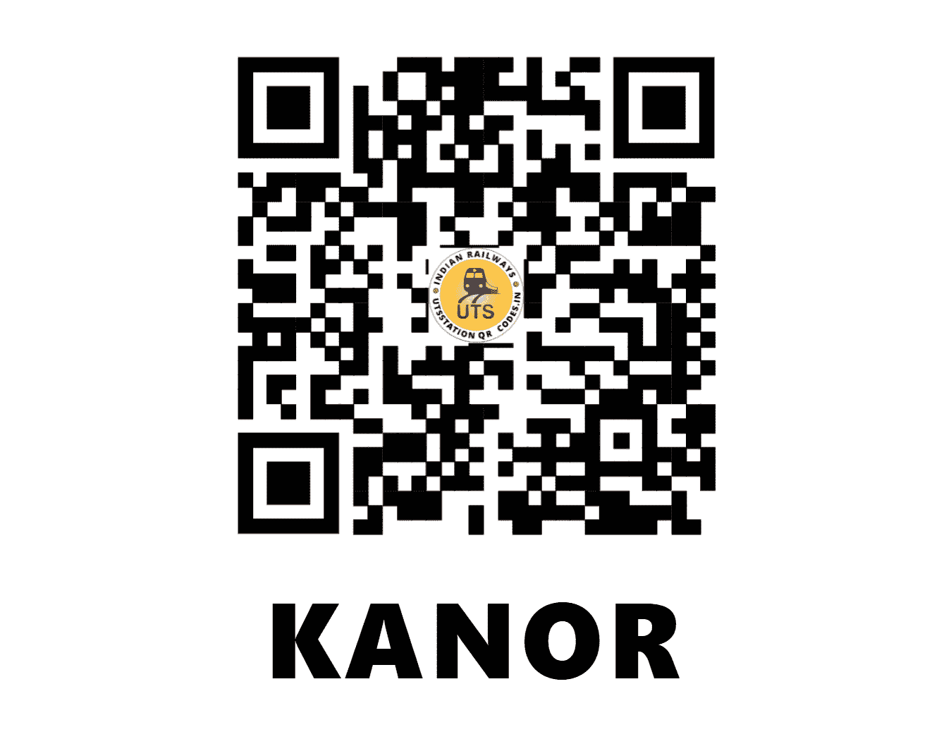 UTS QR Code for KANOR - KFN (NW - RAJASTHAN)