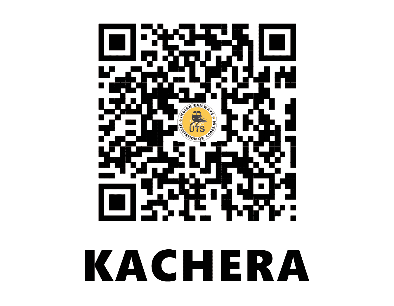 UTS QR Code for KACHERA - KHRA (NW - RAJASTHAN)