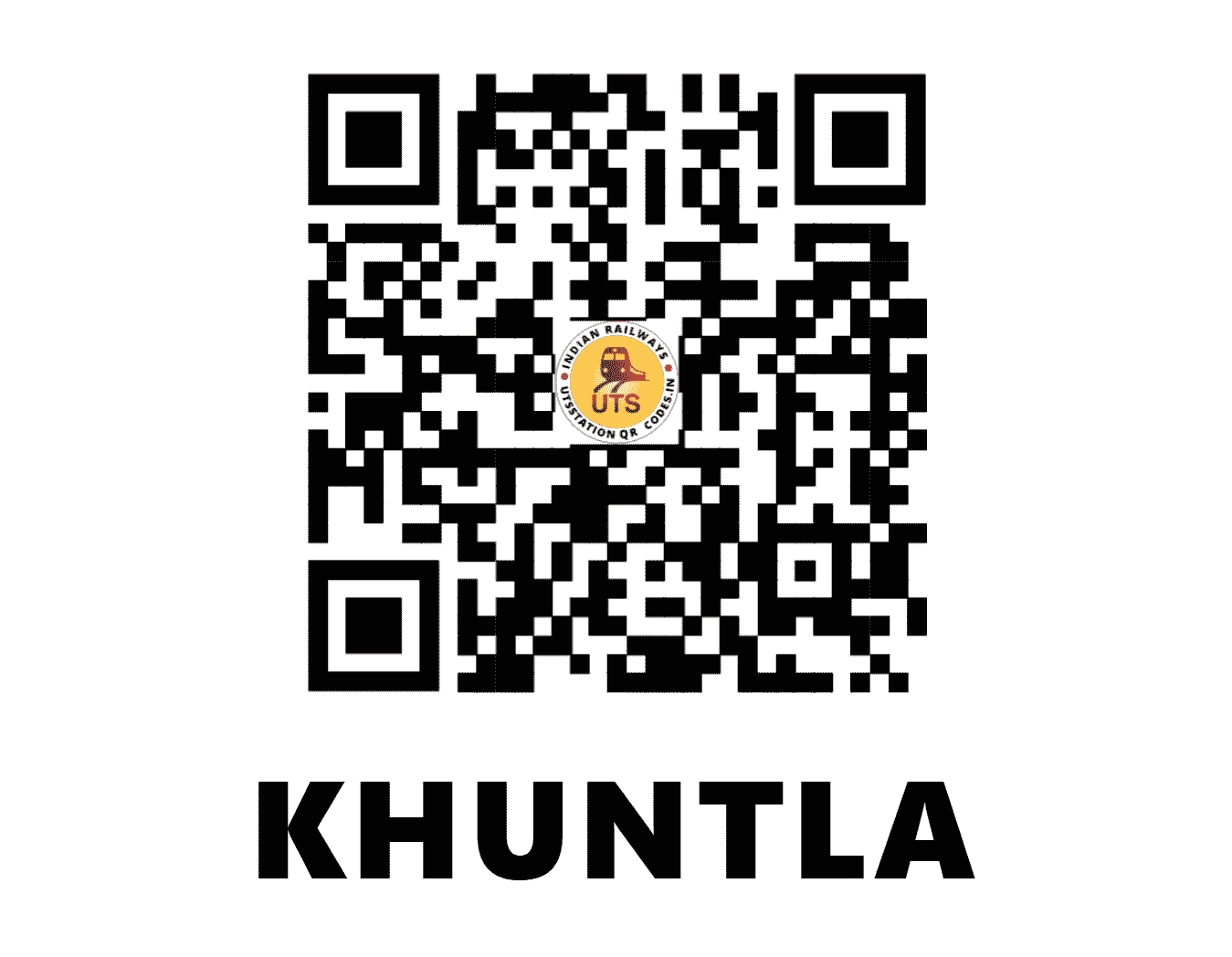 UTS QR Code for KHUNTLA - KHUT (NW - RAJASTHAN)
