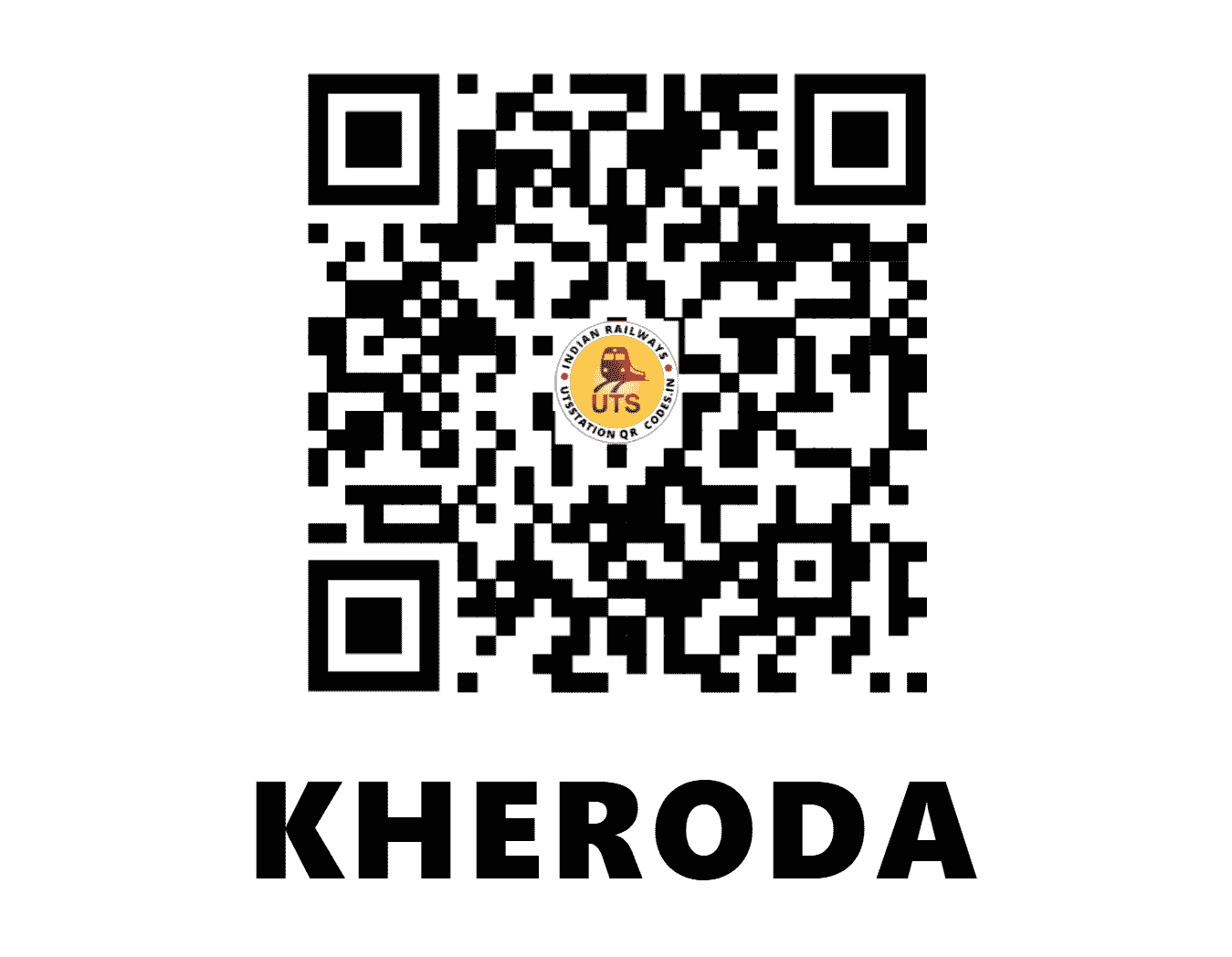 UTS QR Code for KHERODA - KHW (NW - RAJASTHAN)