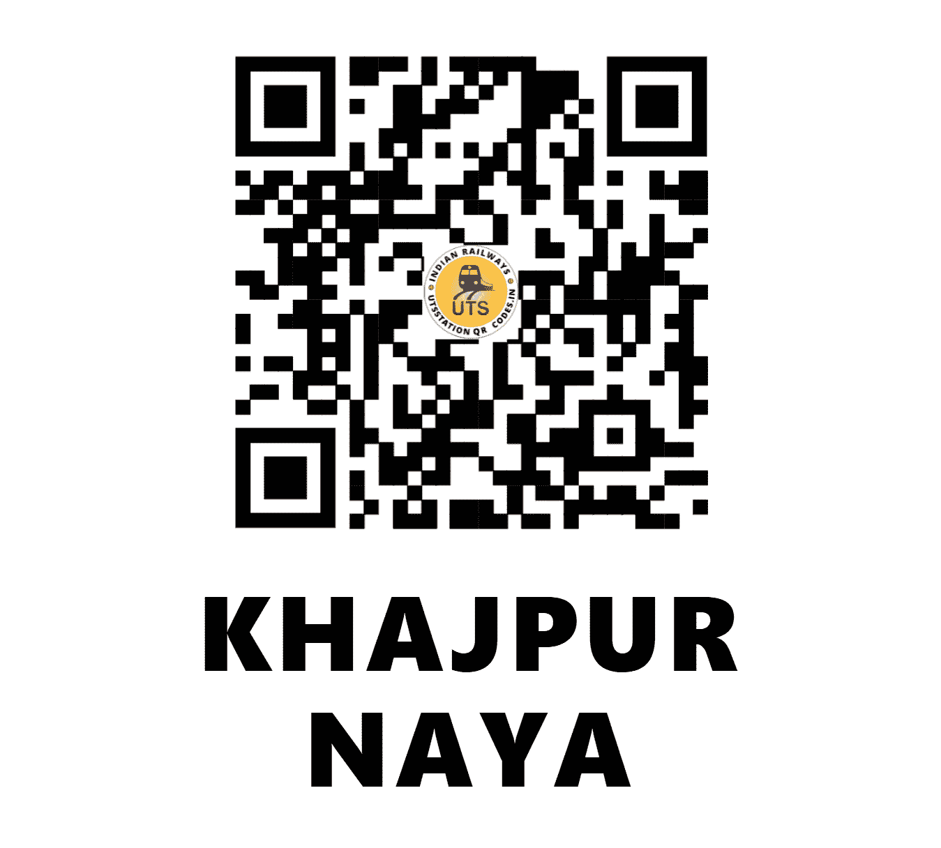 UTS QR Code for KHAJPUR NAYA - KJNY (NW - RAJASTHAN)