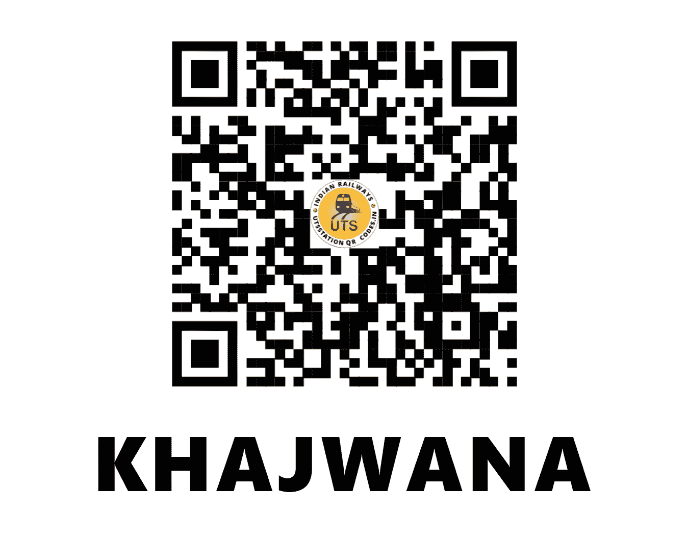 UTS QR Code for KHAJWANA - KJW (NW - RAJASTHAN)