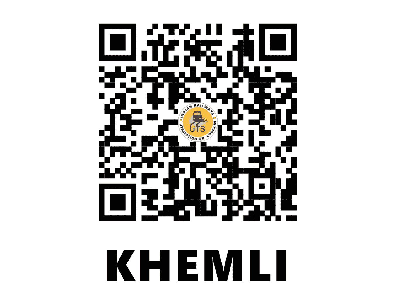 UTS QR Code for KHEMLI - KLH (NW - RAJASTHAN)