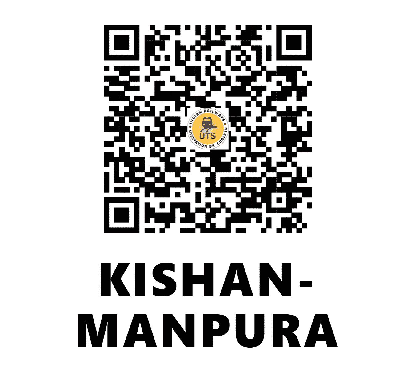 UTS QR Code for KISHAN-MANPURA - KMNP (NW - RAJASTHAN)