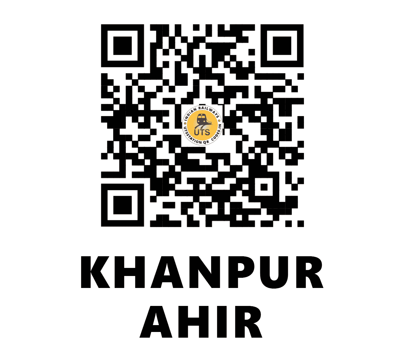 UTS QR Code for KHANPUR AHIR - KNAR (NW - RAJASTHAN)
