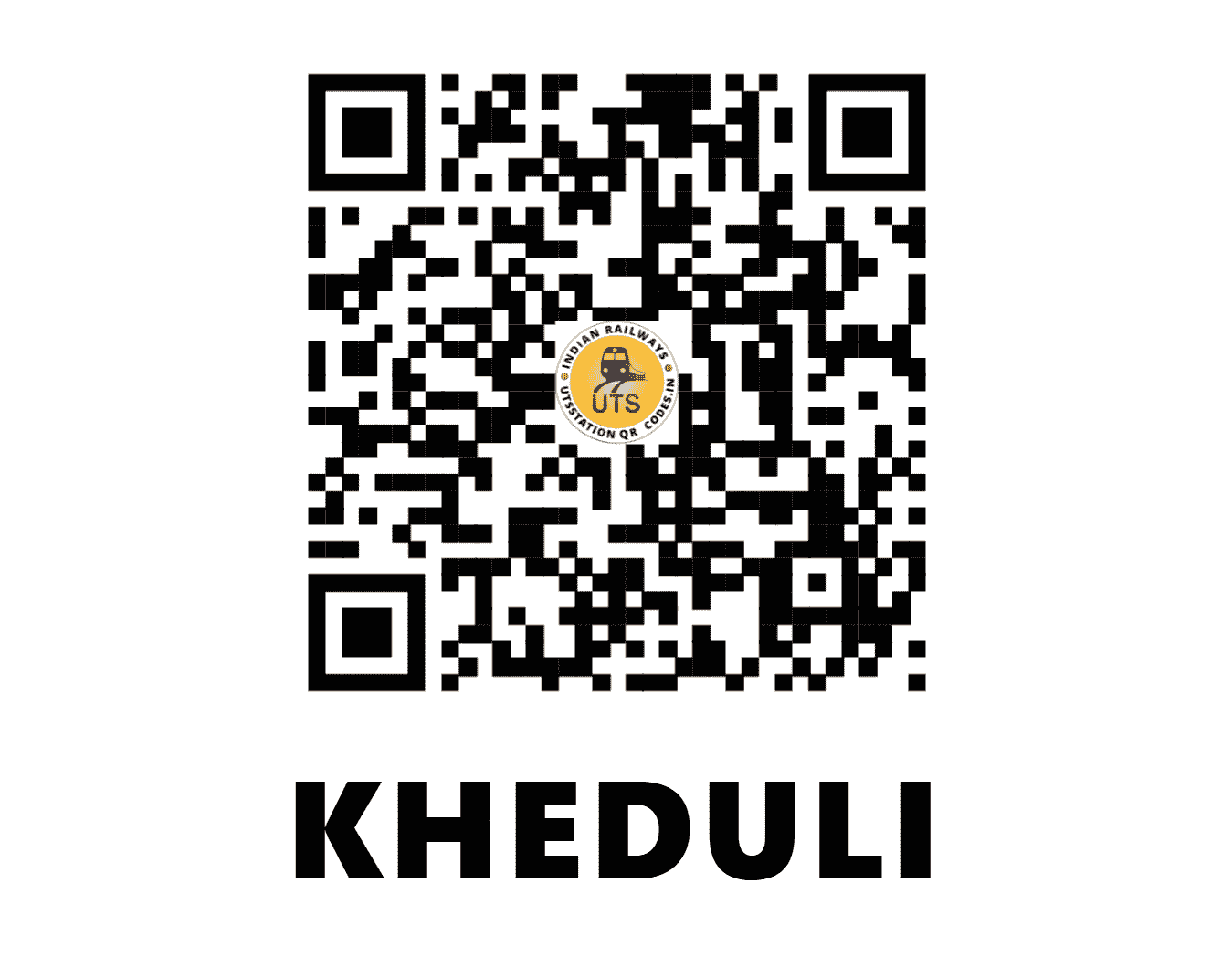 UTS QR Code for KHEDULI - KQW (NW - RAJASTHAN)