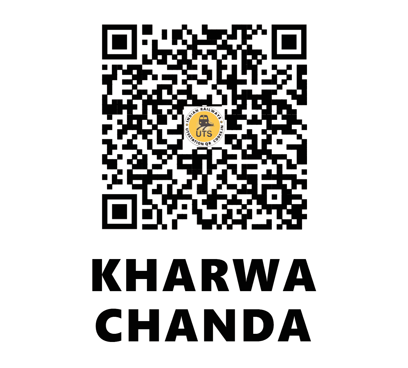 UTS QR Code for KHARWA CHANDA - KRCD (NW - RAJASTHAN)