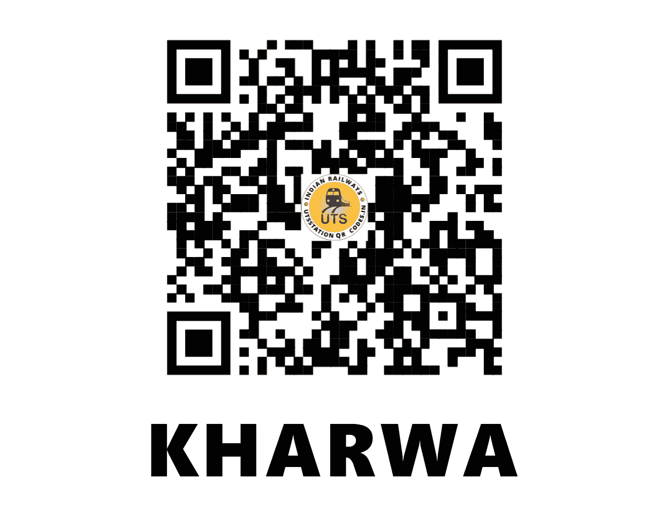 UTS QR Code for KHARWA - KRW (NW - RAJASTHAN)