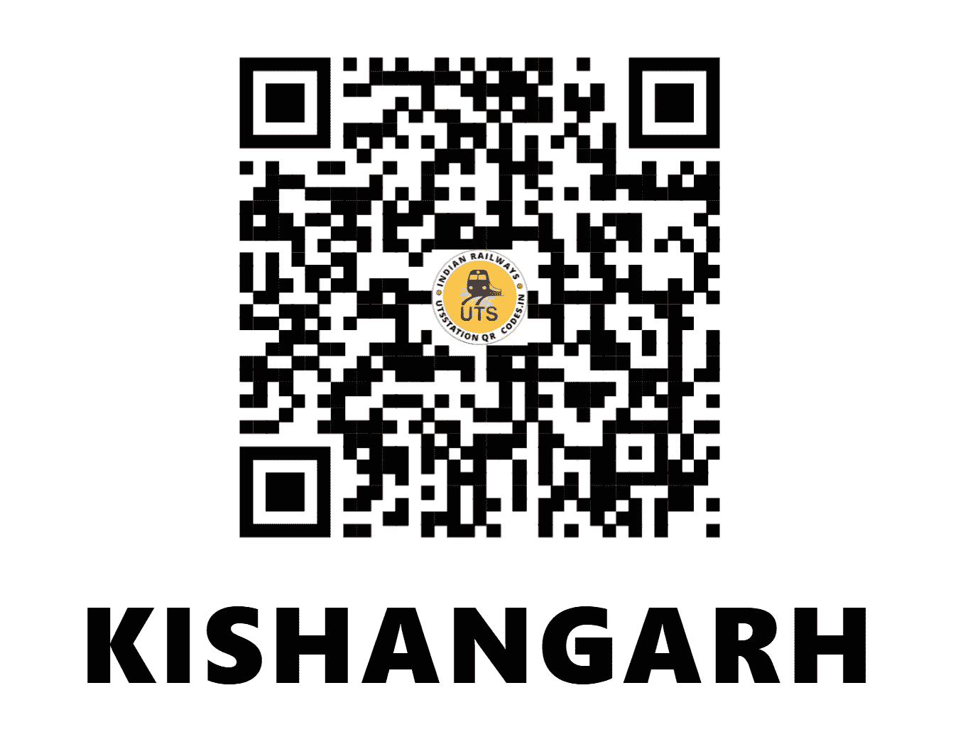 UTS QR Code for KISHANGARH - KSG (NW - RAJASTHAN)