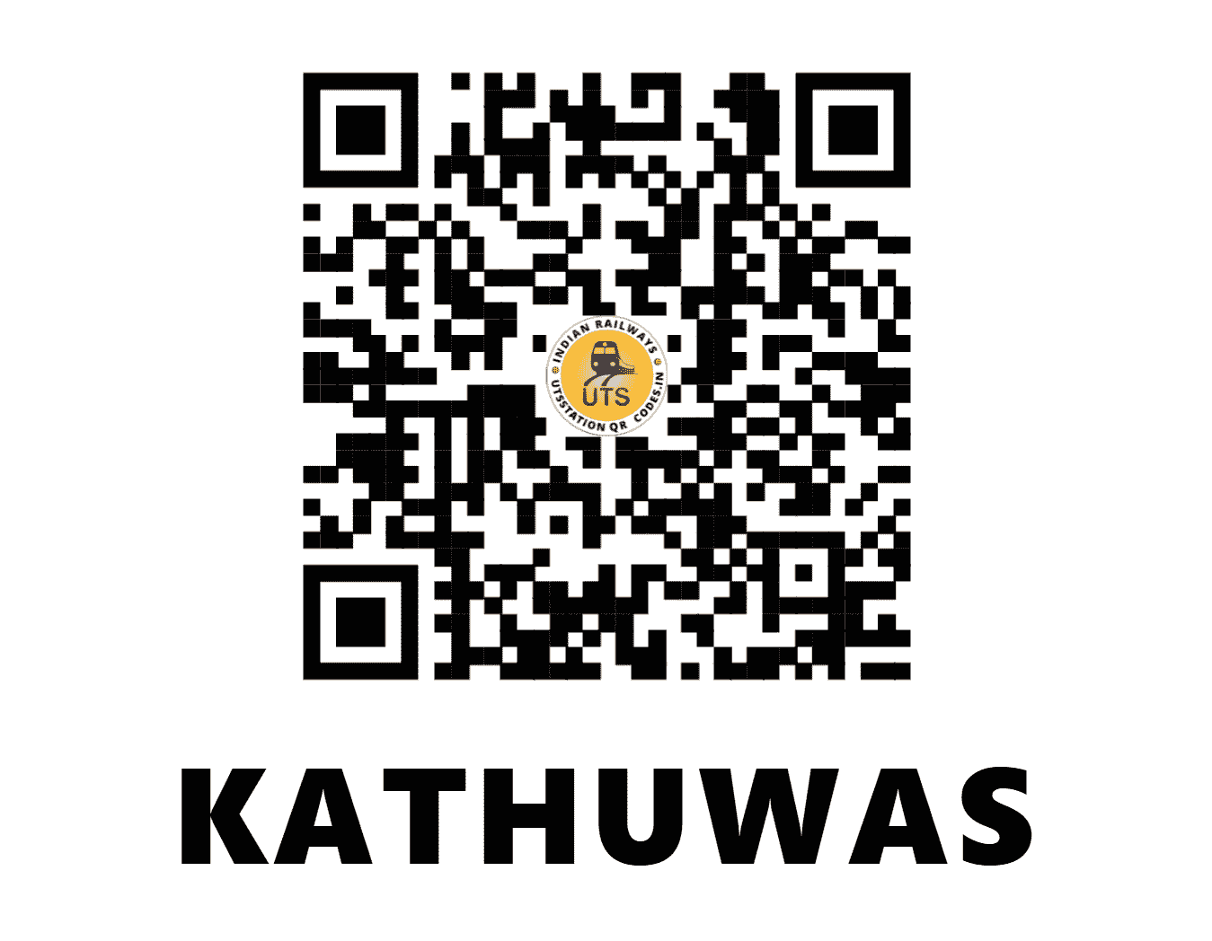 UTS QR Code for KATHUWAS - KTWS (NW - RAJASTHAN)