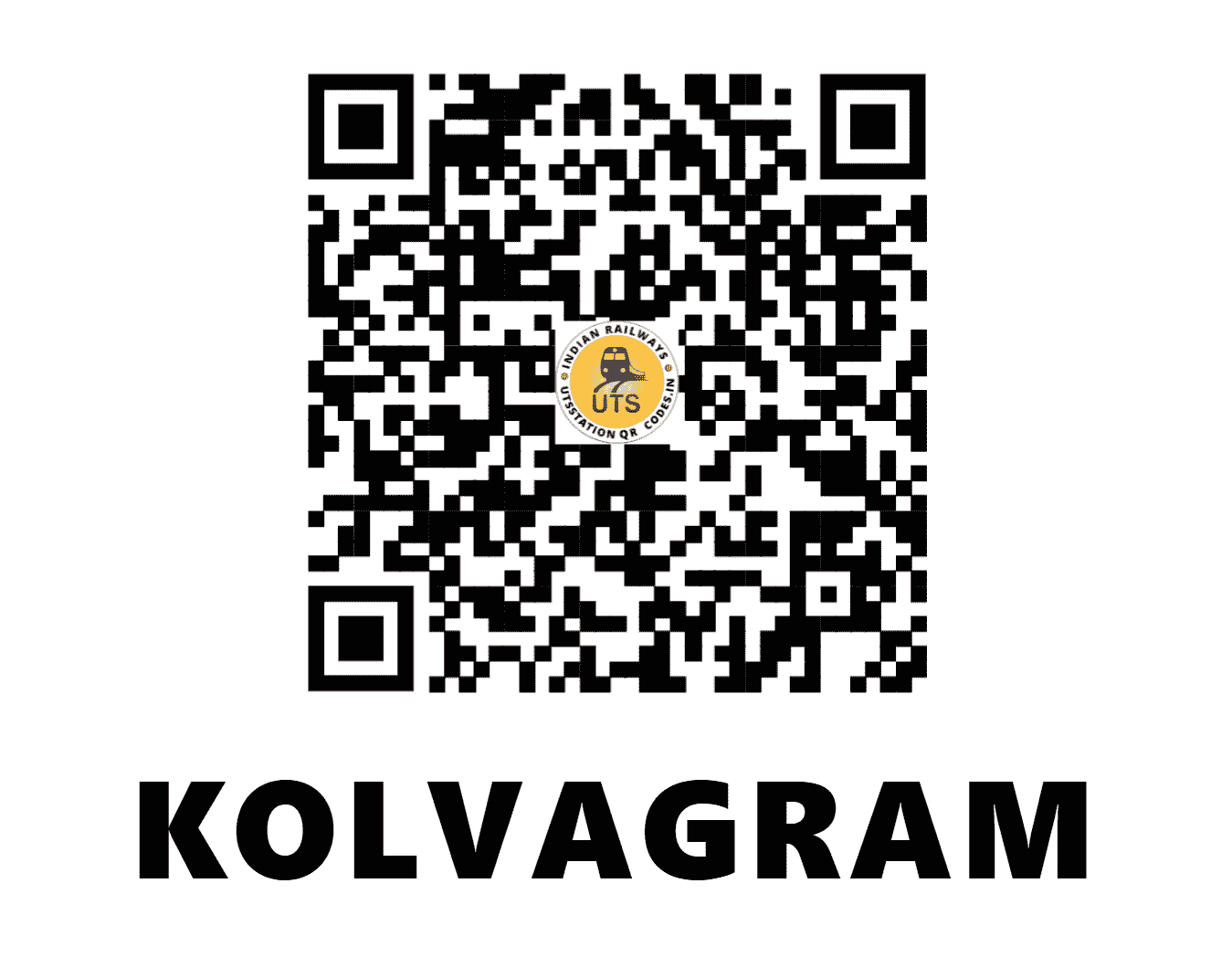 UTS QR Code for KOLVAGRAM - KVGM (NW - RAJASTHAN)