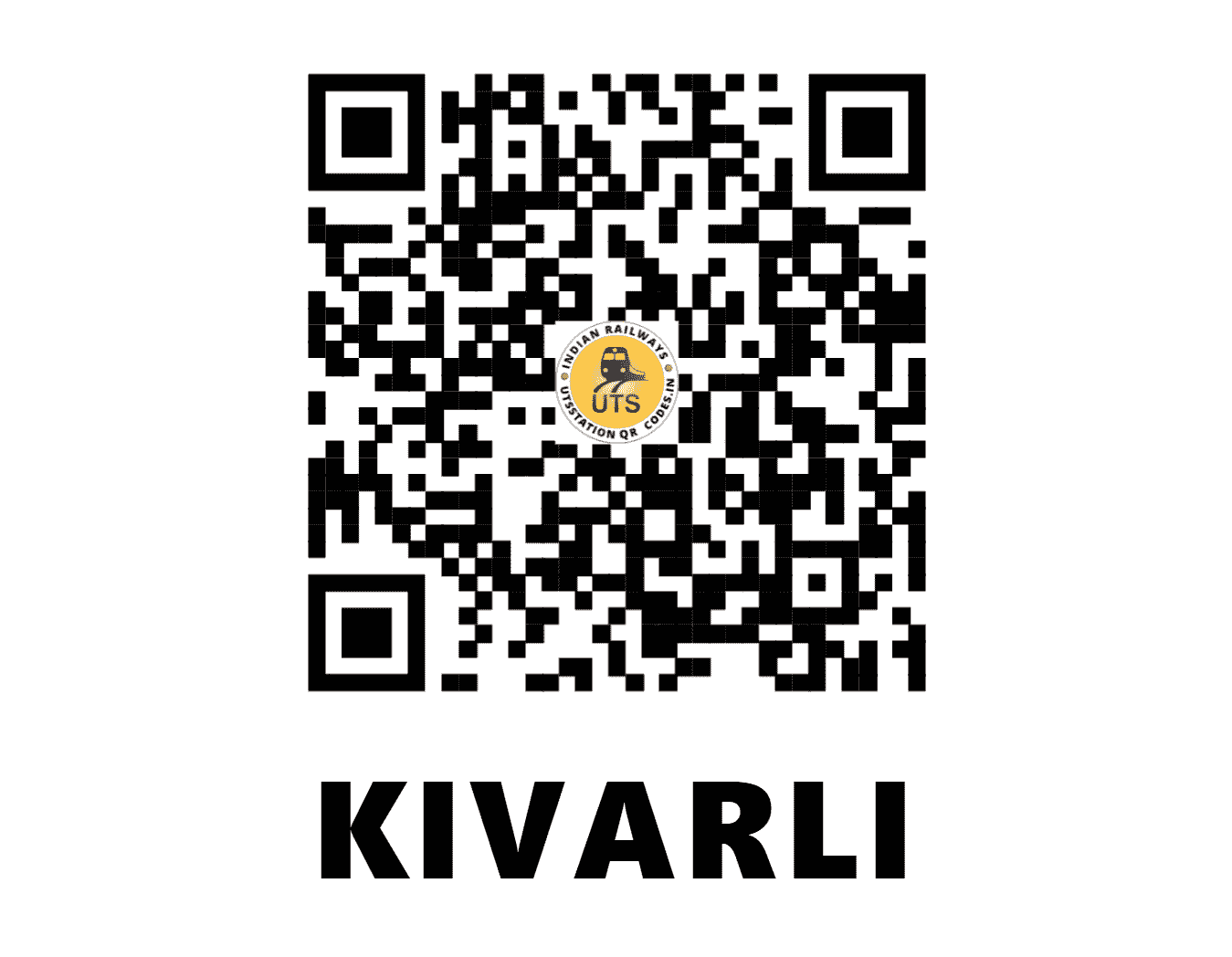 UTS QR Code for KIVARLI - KWI (NW - RAJASTHAN)