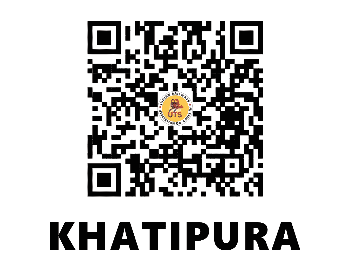 UTS QR Code for KHATIPURA - KWP (NW - RAJASTHAN)