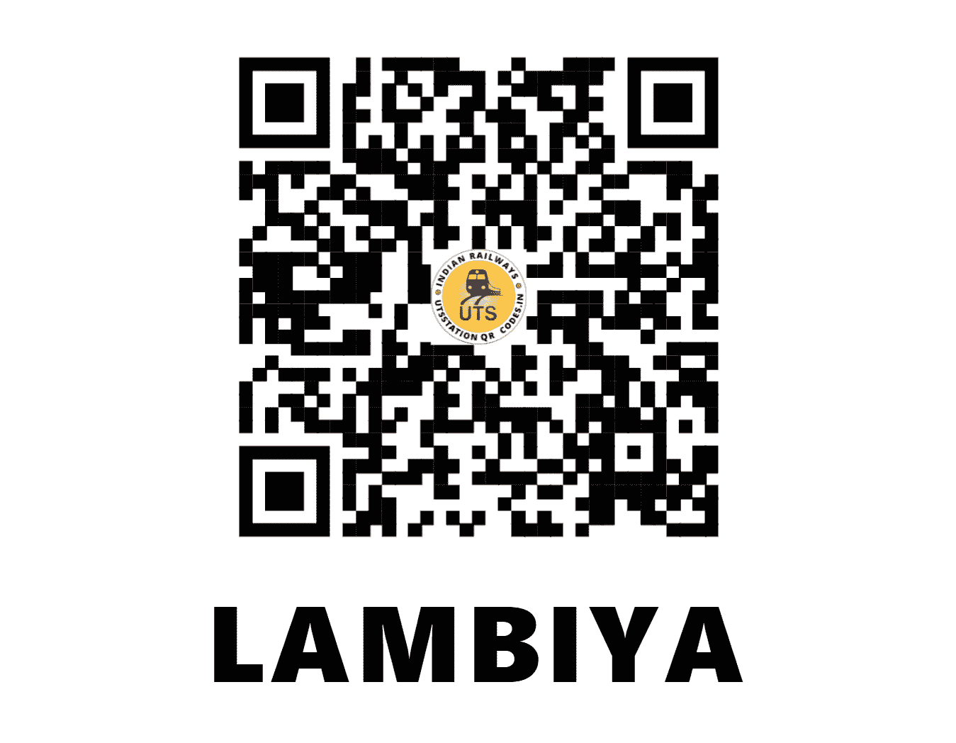 UTS QR Code for LAMBIYA - LMA (NW - RAJASTHAN)