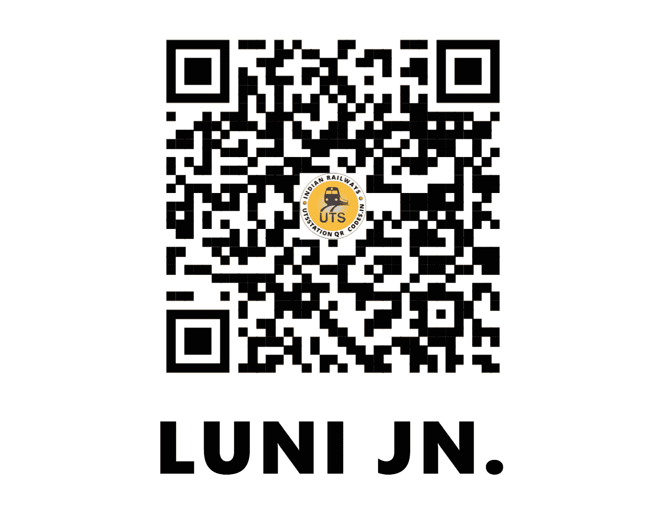 UTS QR Code for LUNI JN. - LUNI (NW - RAJASTHAN)
