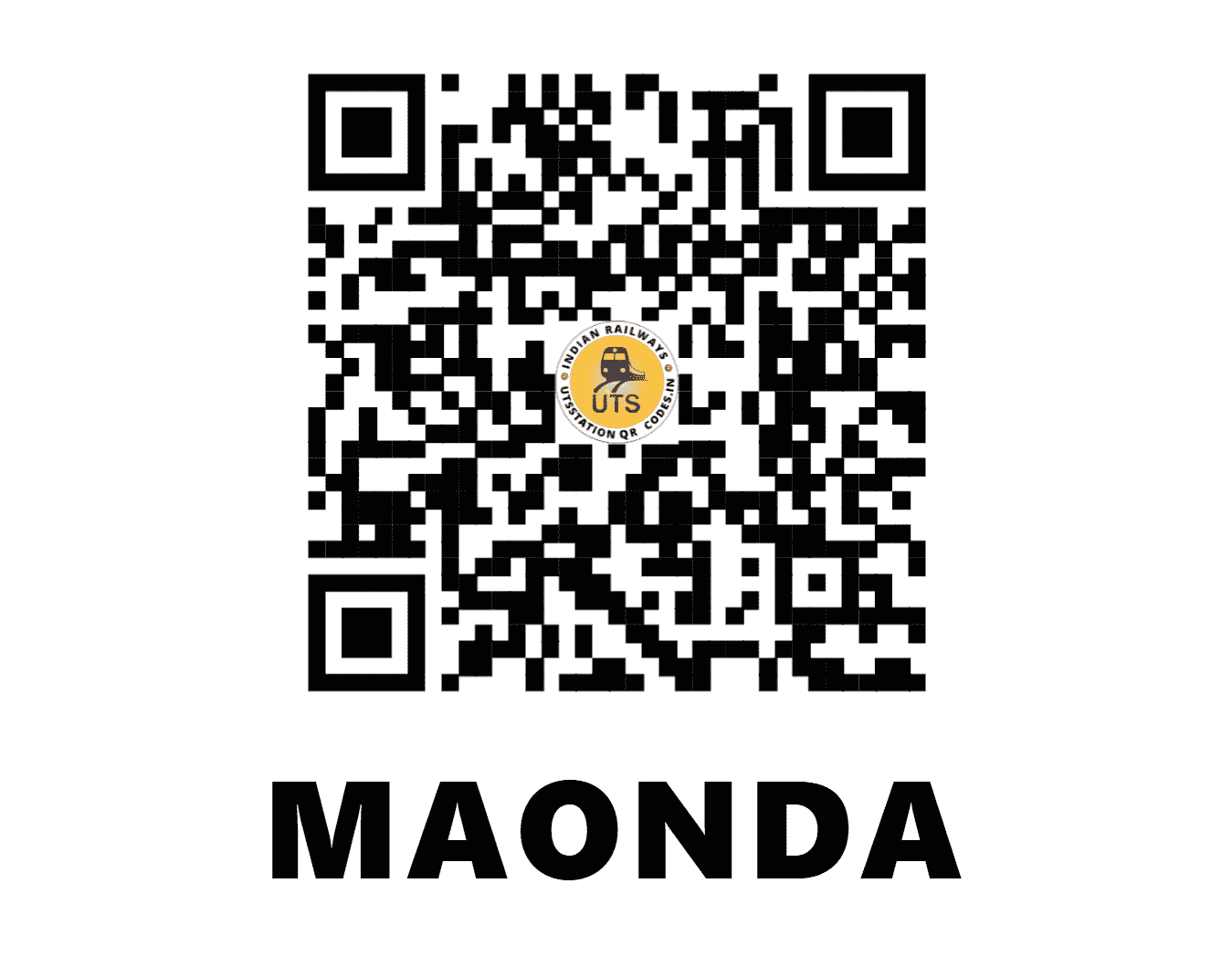 UTS QR Code for MAONDA - MADA (NW - RAJASTHAN)