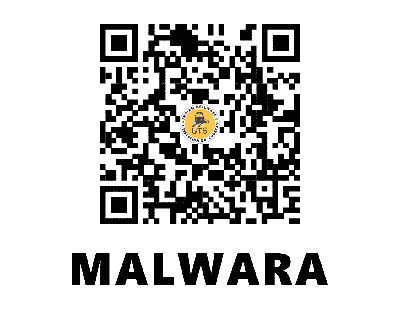 UTS QR Code for MALWARA - MBW (NW - RAJASTHAN)