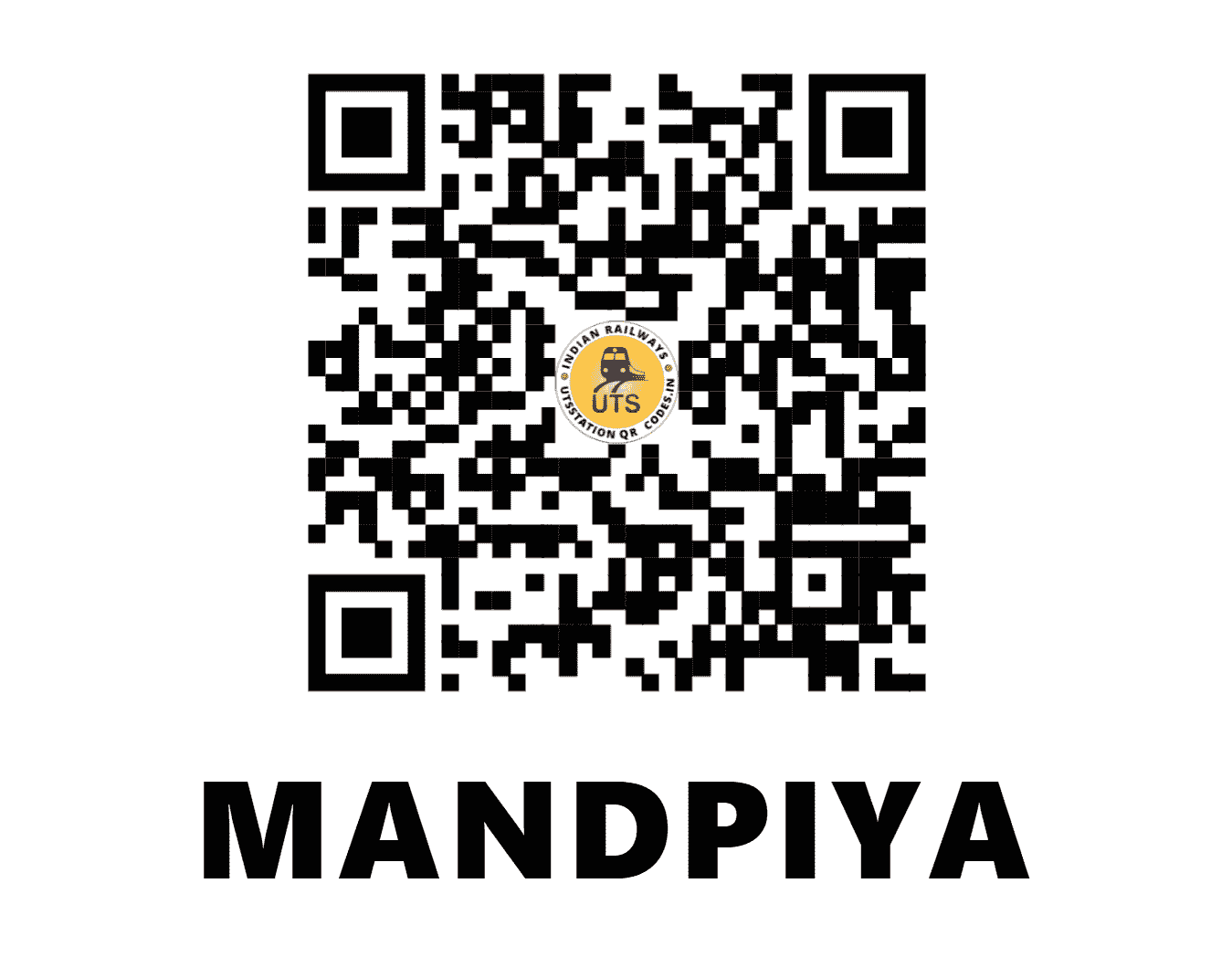 UTS QR Code for MANDPIYA - MDPA (NW - RAJASTHAN)