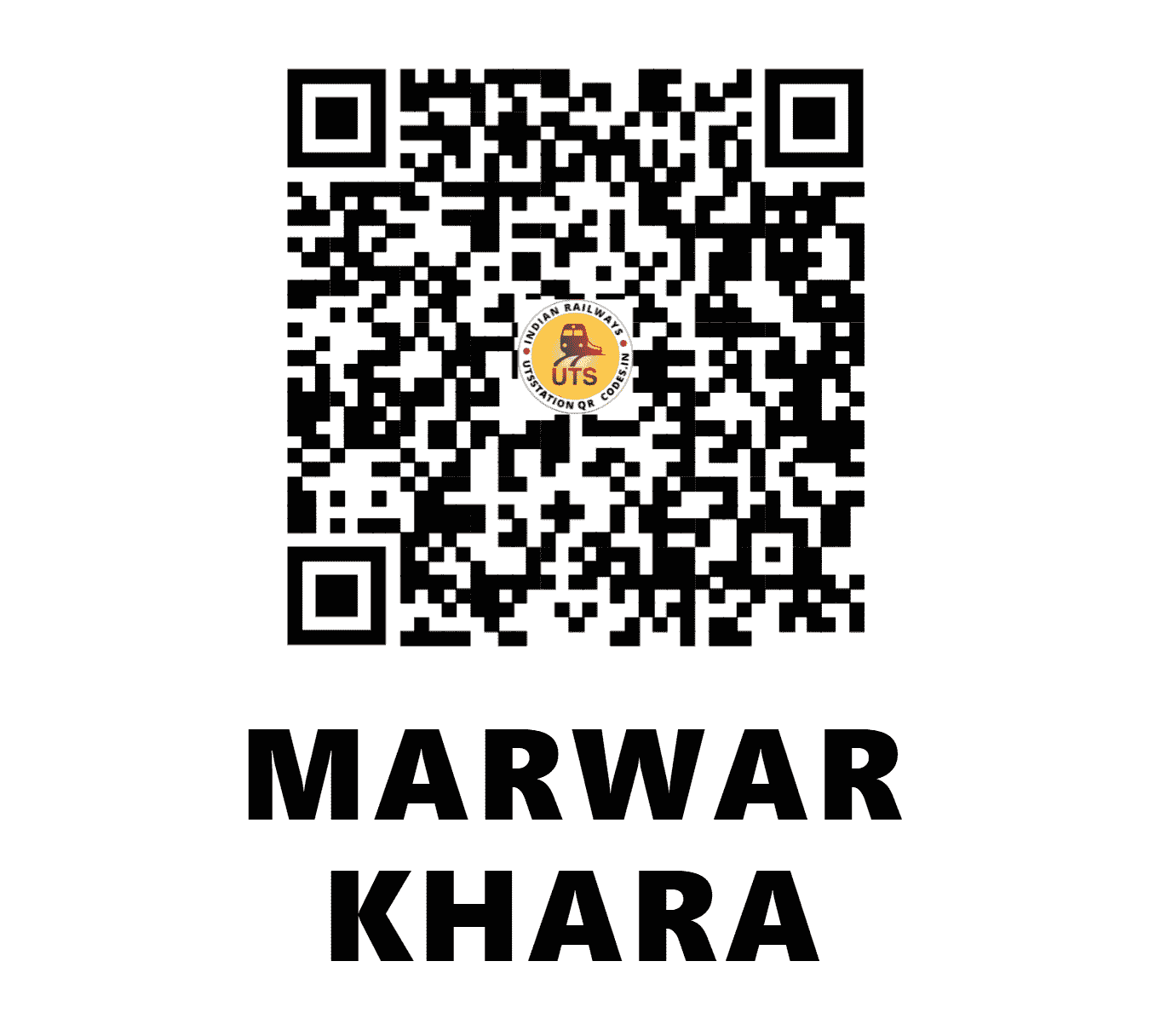 UTS QR Code for MARWAR KHARA - MKHR (NW - RAJASTHAN)