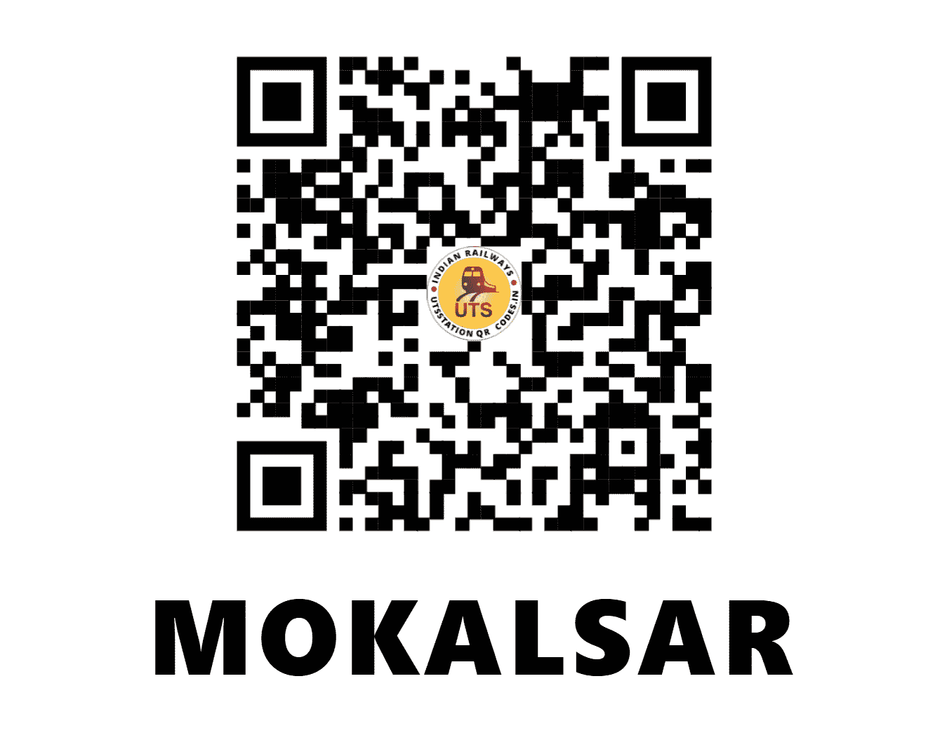 UTS QR Code for MOKALSAR - MKSR (NW - RAJASTHAN)