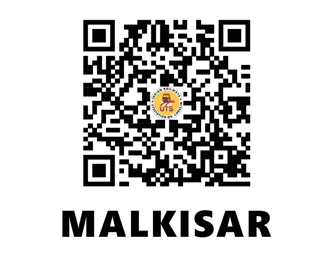 UTS QR Code for MALKISAR - MLC (NW - RAJASTHAN)