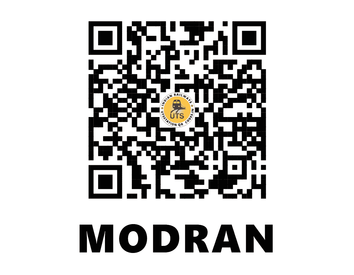 UTS QR Code for MODRAN - MON (NW - RAJASTHAN)