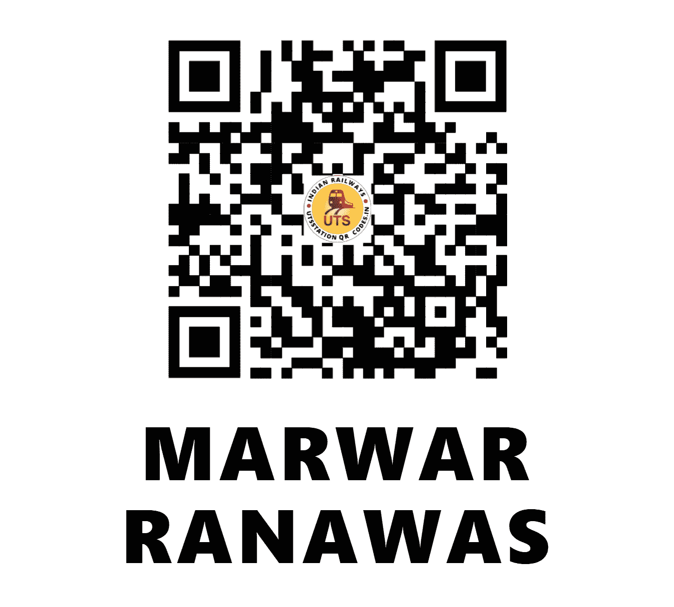 UTS QR Code for MARWAR RANAWAS - MRWS (NW - RAJASTHAN)