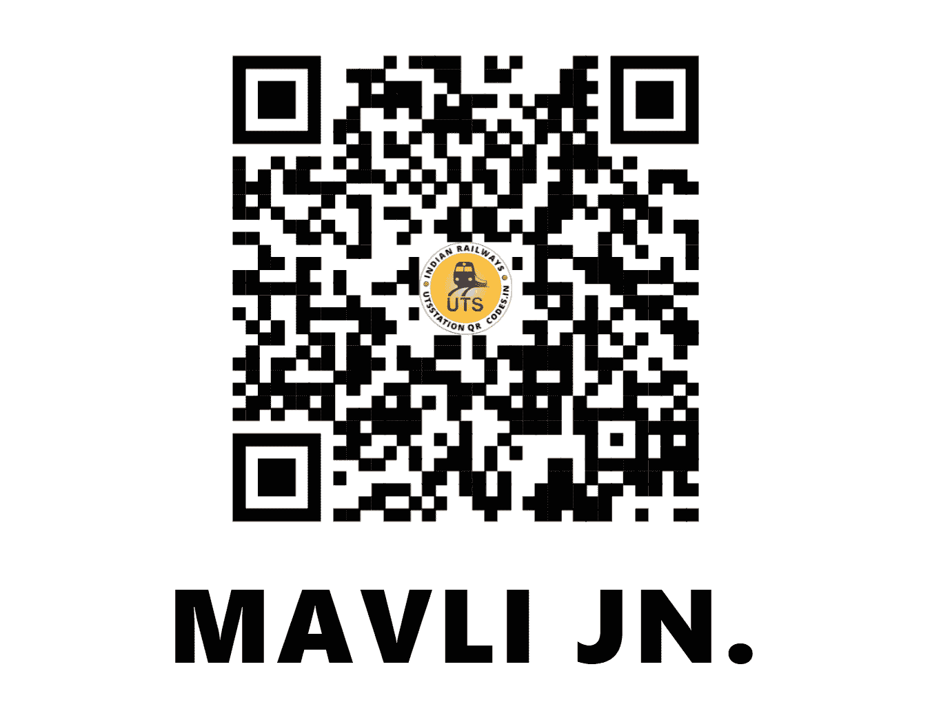 UTS QR Code for MAVLI JN. - MVJ (NW - RAJASTHAN)