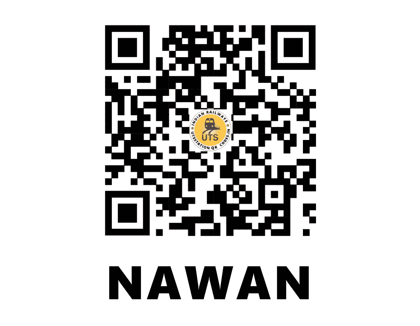 UTS QR Code for NAWAN - NAWN (NW - RAJASTHAN)