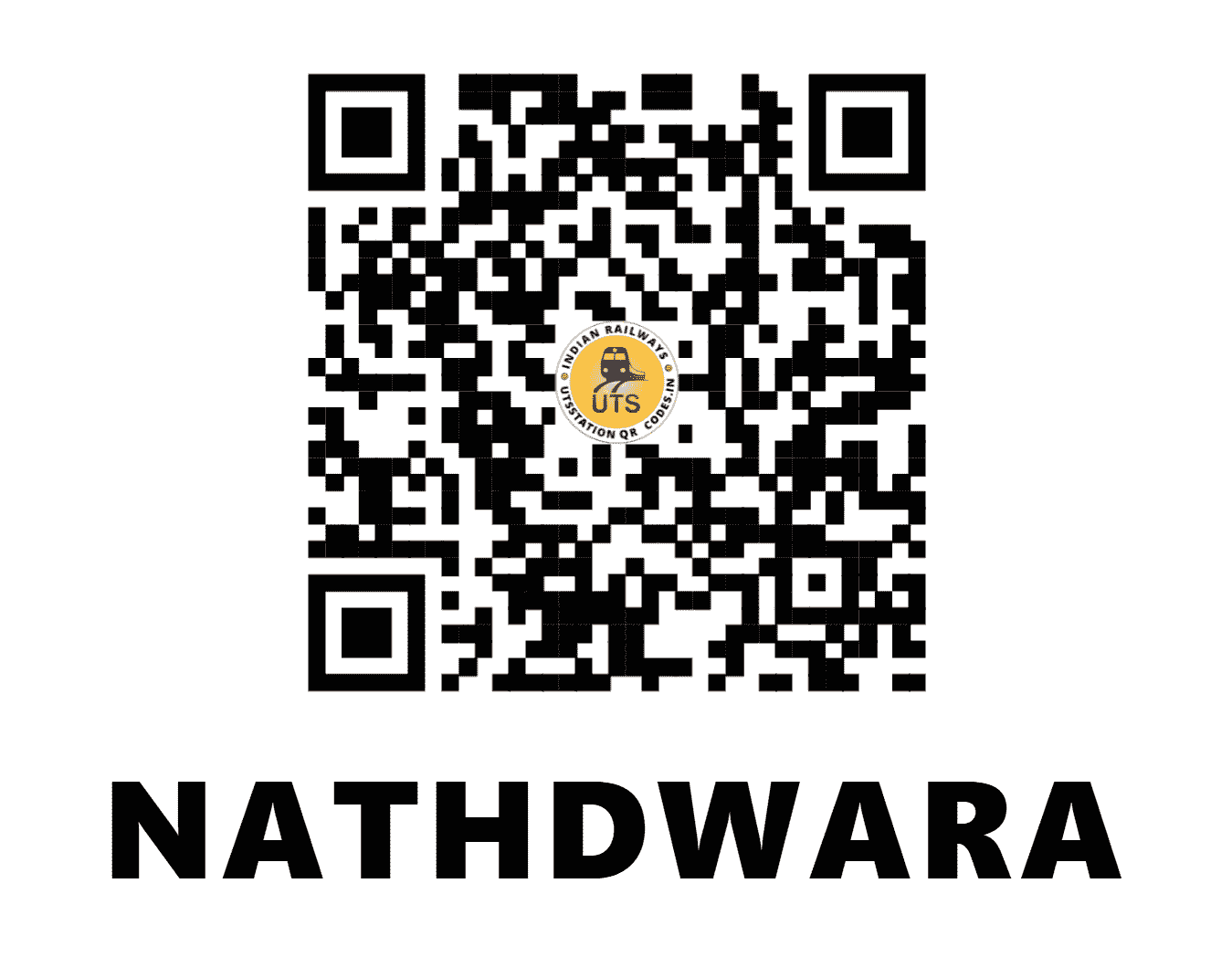 UTS QR Code for NATHDWARA - NDT (NW - RAJASTHAN)
