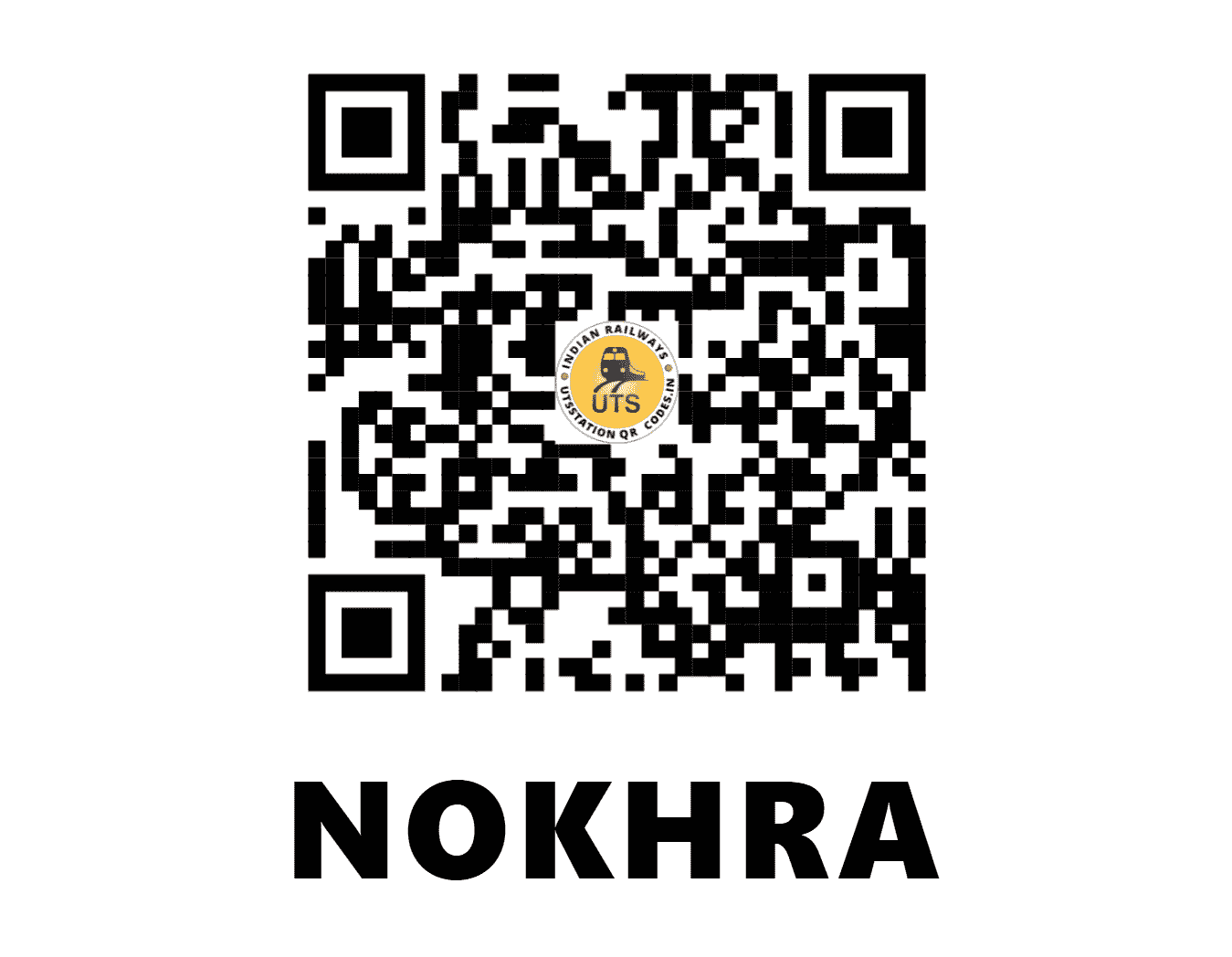 UTS QR Code for NOKHRA - NKRA (NW - RAJASTHAN)