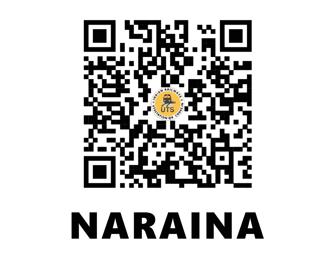 UTS QR Code for NARAINA - NRI (NW - RAJASTHAN)