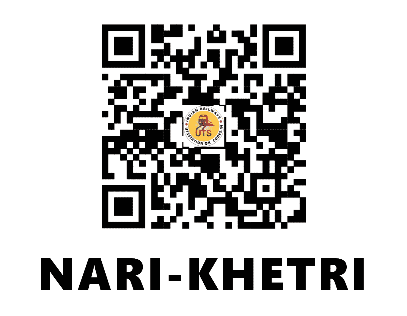 UTS QR Code for NARI-KHETRI - NRKE (NW - RAJASTHAN)