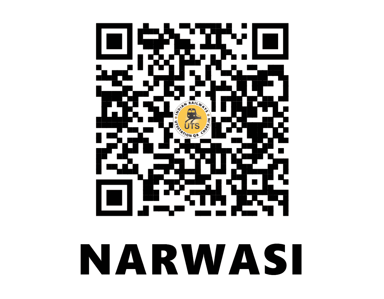 UTS QR Code for NARWASI - NRWI (NW - RAJASTHAN)