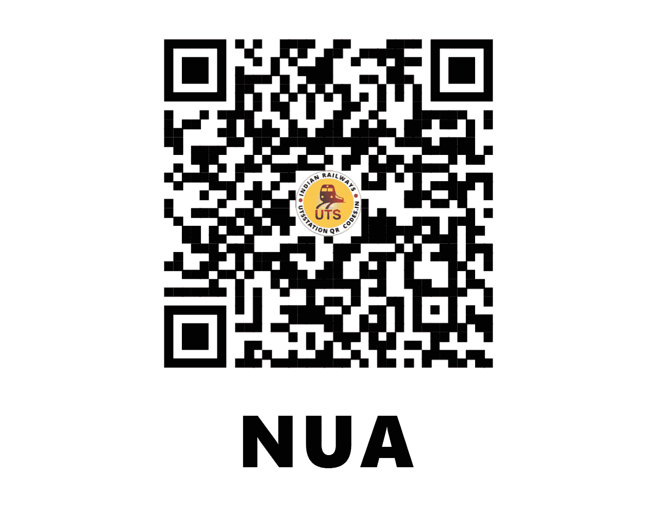 UTS QR Code for NUA - NUA (NW - RAJASTHAN)