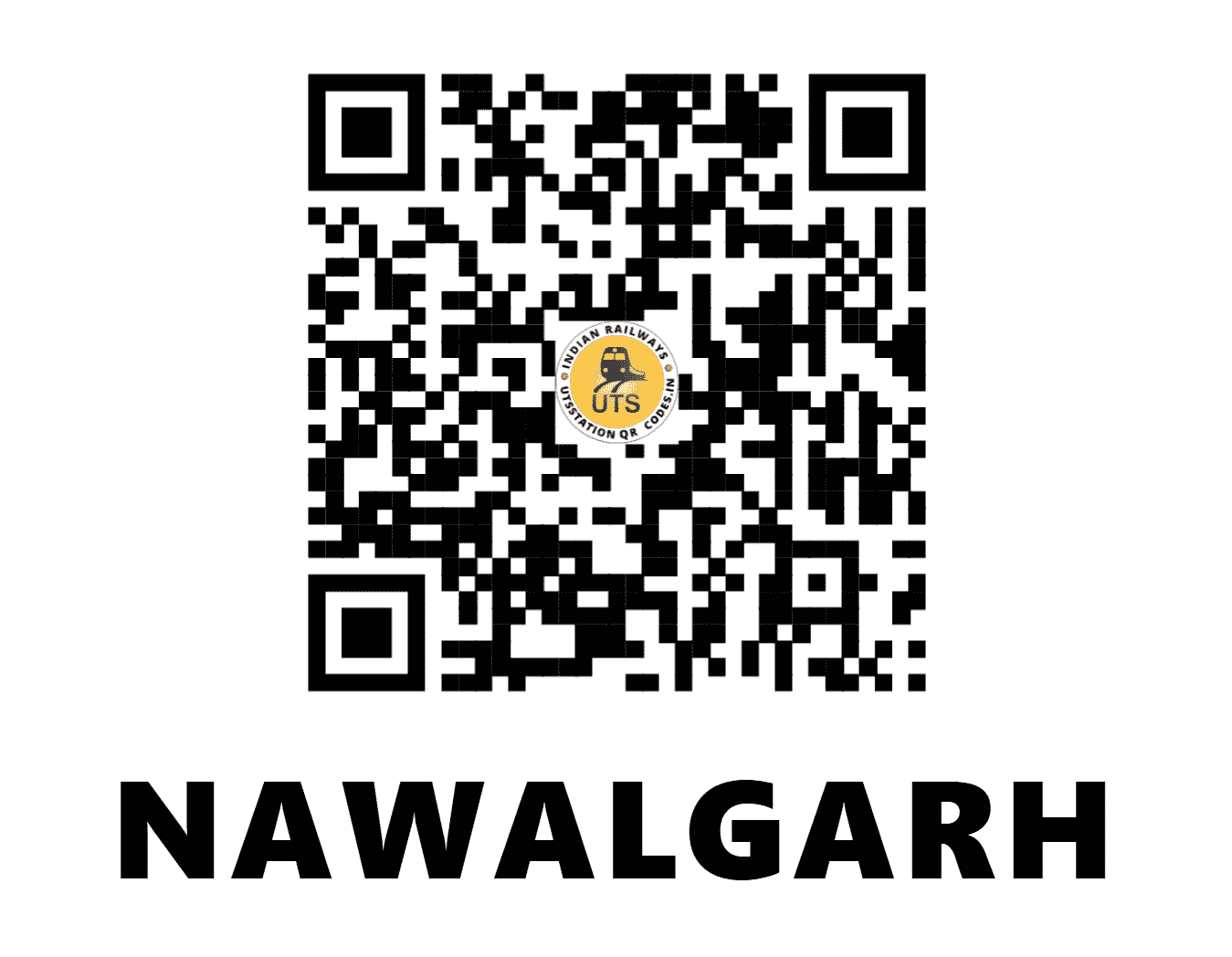 UTS QR Code for NAWALGARH - NWH (NW - RAJASTHAN)