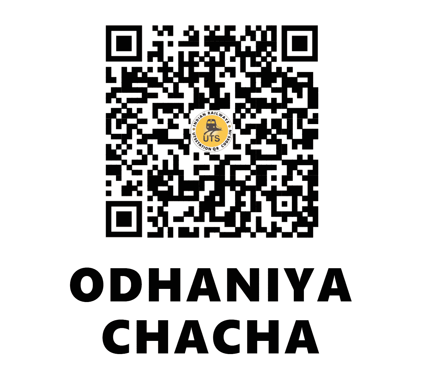 UTS QR Code for ODHANIYA CHACHA - OCH (NW - RAJASTHAN)