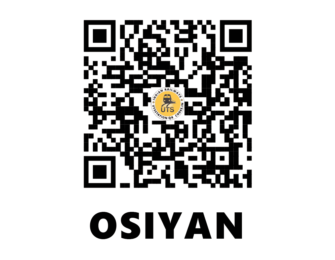UTS QR Code for OSIYAN - OSN (NW - RAJASTHAN)